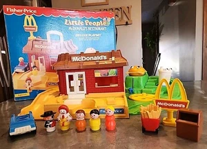 Vintage Fisher Price Little People McDonald’s Spielset 2552 - komplett mit Karton - Bild 1 von 22