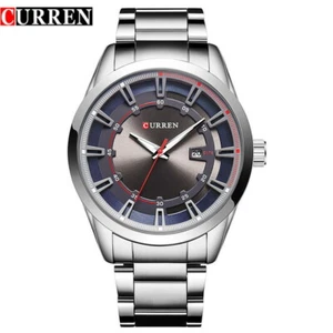 Wrist Luminous Display Teen Day Men Watches Date Waterproof Male Stainless Steel - Picture 1 of 11