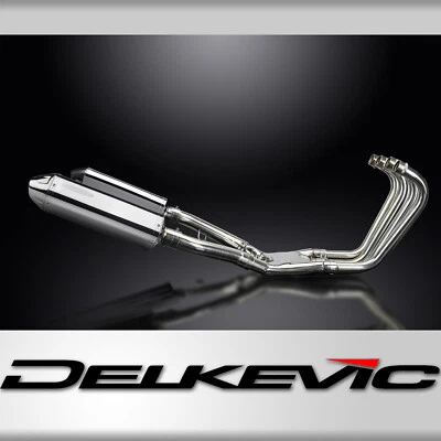 Silenciadores de escape completo Yamaha FJ1200 1TX 1986-1988 4-2 13" tri-ovalados de acero inoxidable Foto 1 de 4