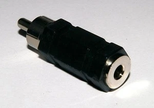 3.5mm Mono Jack Female Socket to Single RCA Phono Male Plug Adaptor - Picture 1 of 1