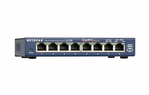 Netgear ProSafe 8-port Gigabit Ethernet Unmanaged Switch,8 x RJ-45 GS108-400NAS - Picture 1 of 3