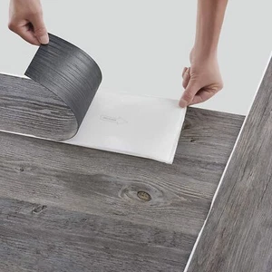 CA.4M²-20M² VINYL LAMINAT SELBSTKLEBEND EICHE HELL DIELEN PLANKEN VINYLBODEN - Bild 1 von 18