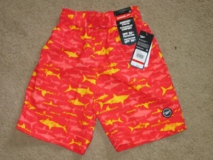 Speedo boy's swim trunks-NWT-size XS-orange w/ fish design-retail 34.00-UPF 50+ - Picture 1 of 7