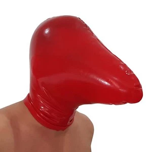 Geschlossene (Rebreather) Latex Maske aus Gummi, Einheitsgröße - Bild 1 von 7