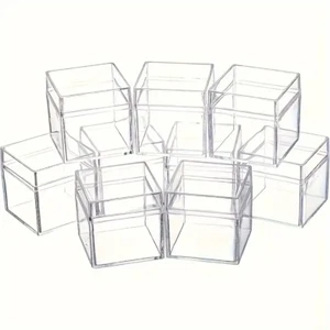 Transparente Acryl Geschenkbox Verpackung für Gastgeschenke Hochzeit 25 Stück - Bild 1 von 3