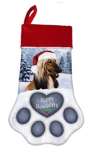 Medias de Navidad - Perro afgano - Imagen 1 de 1