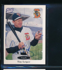 1996 Best #15 Tim Leiper Binghamton Mets Signed Autograph (BD70) SWSW6