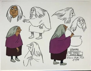 Addams Family GRANNY MODEL SHEET HB Cartoon - Picture 1 of 1