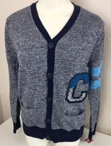 NWT Girls Gray Letter Long Sleeve Cat & Jack Button Cardigan Sweater Large 12/14 - Picture 1 of 9