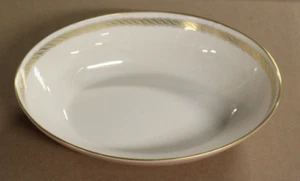 Lenox Bone China X-444 Caribbee Ovalado Servir Verduras Tazón Oro Rosa COMO NUEVO - Imagen 1 de 4