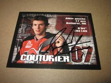 Sean Couturier Drummondville Voltigeurs QMJHL SIGNED AUTOGRAPHED 3X5 PHOTO FLYER