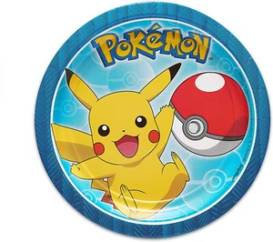 Platos de postre Pokémon 8 unidades papel pequeño vajilla suministros de fiesta cumpleaños - Imagen 1 de 12
