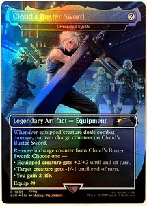 MTG Cloud's Buster Sword (Rainbow Foil) Secret Lair Final Fantasy 1865 FF7 - Bild 1 von 6