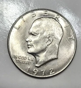 1972-D Eisenhower Dollar Double Die Obverse And Reverse - Picture 1 of 21