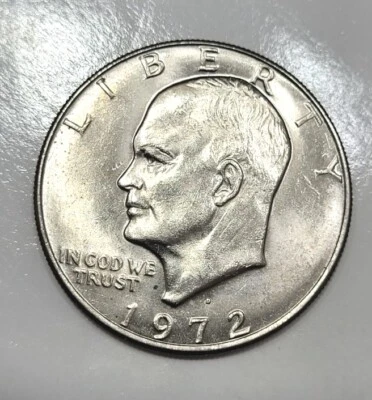 1972-D Eisenhower Dollar Double Die Obverse And Reverse - Image 1 of 4