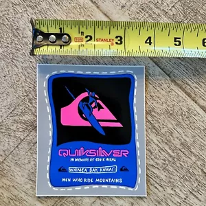 Vintage Quiksilver Eddie Aikau Waimea Bay Hawaii Surf Wettbewerb Vinyl Aufkleber - Bild 1 von 1
