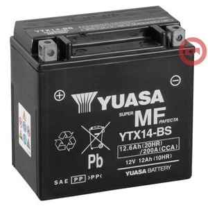 ORIGINAL BATTERY YUASA YTX14-BS 12Ah BMW R 1200 GS (K25) 2004-2012 - Picture 1 of 3