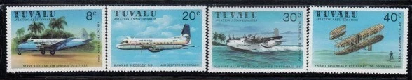 Juego TUVALU Aviación MNH Foto 1 de 1