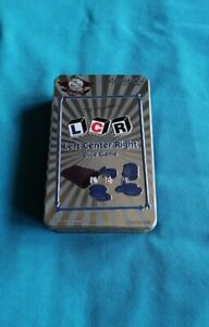 The Original LCR Game Left Center Right Dice Game 25TH ANNIVERSARY Tin