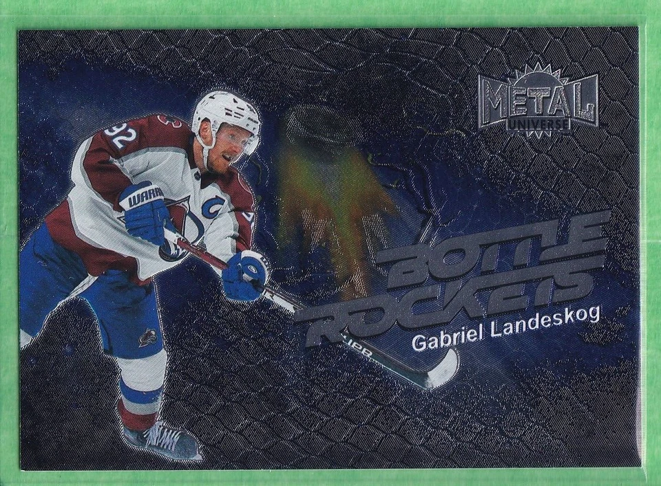 2022-23 Skybox Metal Universe Bottle Rockets #BR-2 Gabriel Landeskog Avalanche - Image 1 of 2