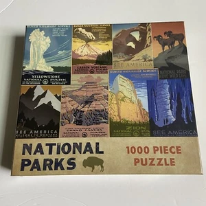New Sealed National Parks Puzzle Gibbs Smith 1000 Pieces 27.5”x19.5” 26th Print - Picture 1 of 6