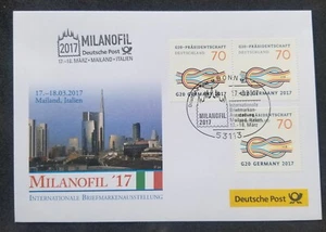 [SJ] Germany G20 2017 Italy (FDC) *MILANOFIL '17 - Picture 1 of 5