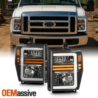 Faro Super Duty para Ford F250 F350 F450 F550 08-10 con señal secuencial LED Foto 1 de 4