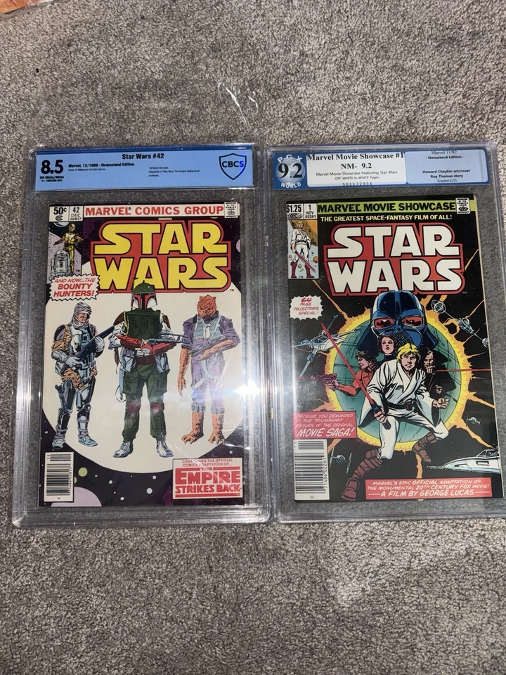 Marvel Movie Showcase STAR WARS NEWSSTAND EDITION LOT. ‼️ GRADED #1 ,#42 - Image 1 of 3