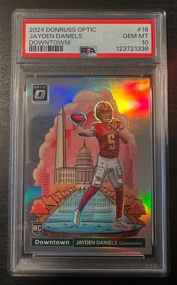 2024 Donruss Optic Football 5-Card CHASE PACK!! Jayden Daniels PSA 10! - Image 1 of 1