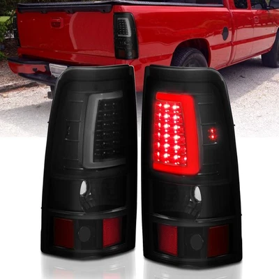 Luces traseras LED ANZO para Chevy Silverado 1500 2003-2006 estilo tablón negro con humo Foto 1 de 4