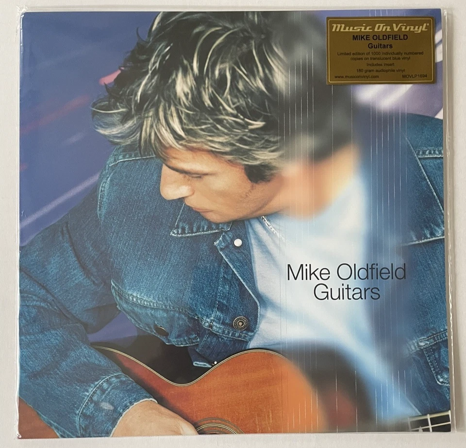 MIKE OLDFIELD GUITARS BLUE VINYL LP 180g  #377/1000 MOV MUSIC ON VINYL NEW LTD - Image 1 of 4