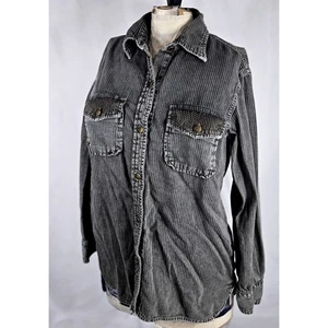 Current Elliott The Perfect Shirt Washed Black Brass Studs Size 1 Cotton Indie - Bild 1 von 10