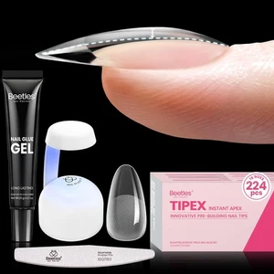 Käfer Tipex Instant Apex Nagel Tips Set Oval Medium 224 Teile 16 Größen - Bild 1 von 8
