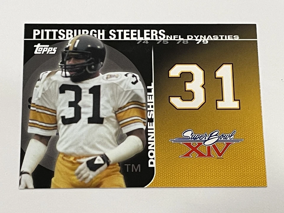 2008 Topps Football NFL Dynasties Tribute - Donnie Shell - Pittsburgh Steelers - Image 1 of 2