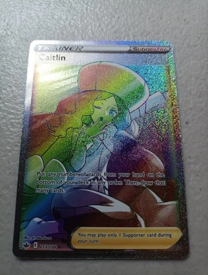 Caitlin (Secret) 213/198 Swsh06: Sword & Shield - Chilling Reign Holo - Image 1 of 2