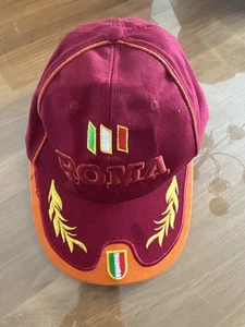 Roma Italien Mütze Souvenir Mütze weinrot orange Lorbeer Stickerei italienische Flagge Rom - Bild 1 von 1