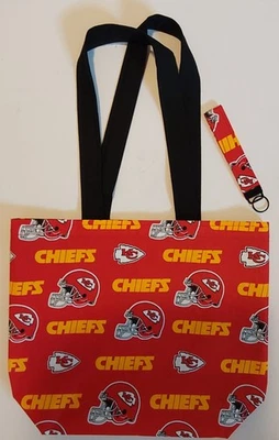 Bolso de Mano GRANDE Hecho a Mano NFL Kansas City Chiefs 15" con Llavero Foto 1 de 3
