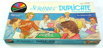 VTG 1982 Scrabble Brand Duplicate Crossword Game by Selchow & Righter-Preowned - Image 1 of 4