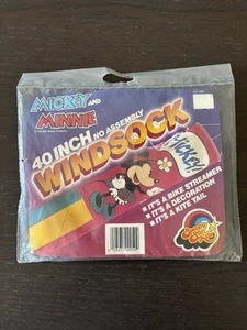 Vintage Disney Mickey & Minnie Windsock 40" Spectra Star Kites Tail Decoration - Picture 1 of 2