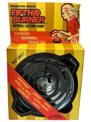 Винтажная портативная электрическая катушка Hamilton Beach Fifth Burner для приготовления пищи кемпинга - Изображение 1 из 4