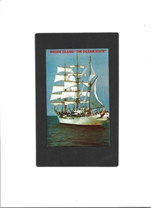 RHODE ISLAND PC "The Ocean State, Barque  GLORIA"  UNUSED  No Writing  CLEAN - Picture 1 of 2