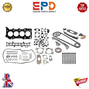 MAZDA SHY1 3 6 CX-5 SKYACTIV 2.2 DIESEL TIMING CHAIN KIT HEAD SET HEAD BOLT SET - Picture 1 of 5