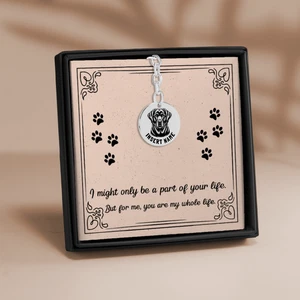 Personalized engraved Labrador keychain in jewelry gift box with message card - Picture 1 of 18
