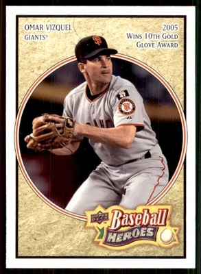 2008 Upper Deck Baseball Heroes #151 Omar Vizquel San Francisco Giants - Image 1 of 2