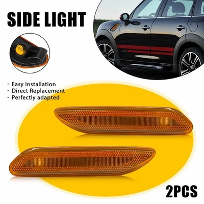 Carcasas de luces marcadoras delanteras 2 piezas para Mini Cooper Countryman 2011-2016 R60 R61 Foto 1 de 4