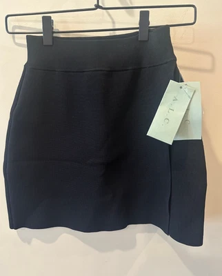 A.L.C. Новый с Ярлыками щука черный искусственного надежном мини юбка ребристый эластичный дизайнерский Рекомендуемая розничная цена производителя $295 - Изображение 1 из 4