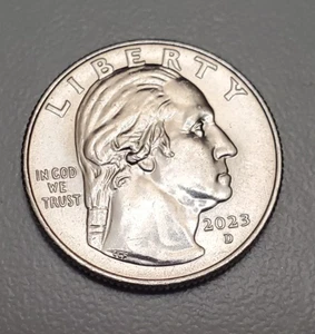 RARE 2023 Eleanor Roosevelt Quarter "In COD We Trust" D Mint Error Coin - Picture 1 of 5