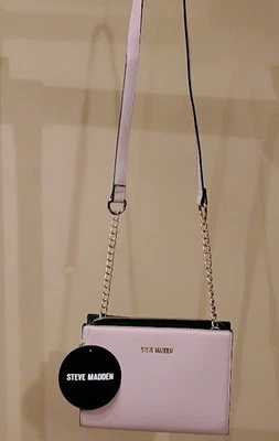 NWT Steve Madden Women's Pink Dusty Rose Small Crossbody Shoulder Bag W8" x H6" - Image 1 of 4