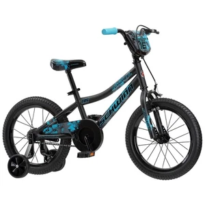 Schwinn Flywheel Smartstart Bike, 16 inch Wheels, Single Speed, Black/Blue - Picture 1 of 4