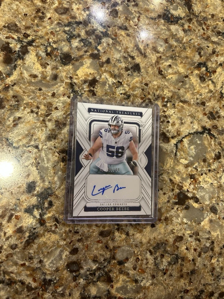 2024 Panini National Treasures Cooper Beebe Auto Autograph /99 Cowboys RC Rookie - Image 1 of 1